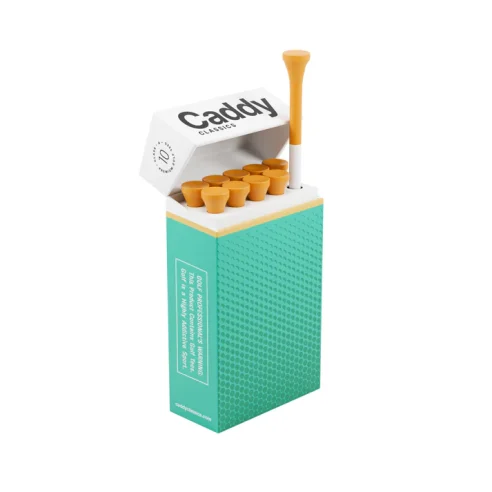 Caddy Classics ゴルフティーホルダー 竹製ティー10本入 New Par